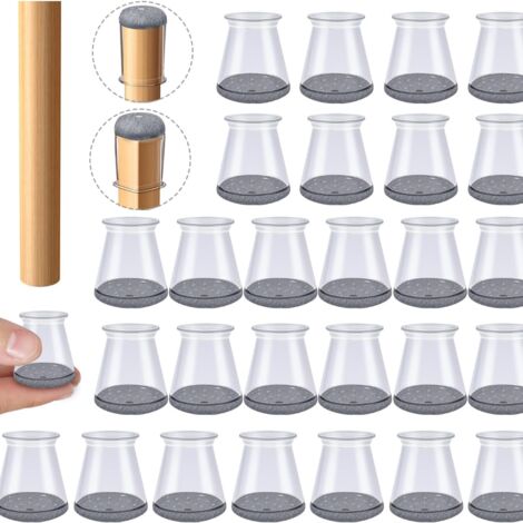 YMYNY 32 protectores de silicona para patas de silla, tamaño pequeño (23-32 mm), tapas pequeñas para patas de silla