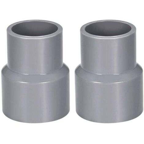 YMYNY 32mm X 20mm Réducteur Tuyau PVC Raccord Couplage Hub DWV Gris 2Pcs