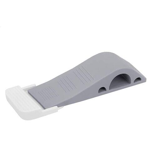 YMYNY 3er-Pack graue Türstopper aus Gummi, winddicht und kollisionssicher, Türstopper mit Gummi-Saugnapf, geräuschloser Stopp, 124 x 39 x 25 mm