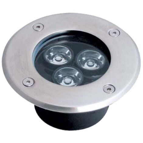 YMYNY 3W 3 LED Bodeneinbaustrahler für Garten, Stufen, IP68 - Kaltweiß