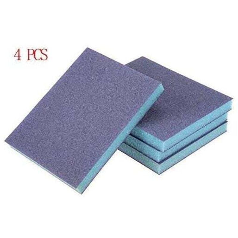 Image of 4 Stück Schleifschwämme für Nass- und Trockenschliff, Körnung 100, Grau - Ymyny
