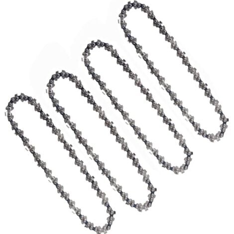 YMYNY 4 Stück 6 Zoll 1/4 Zoll Kettensägenketten, kompatibel mit 6 Zoll kabellosen elektrischen Mini-Kettensägen, 37 Treibglieder, 15 cm