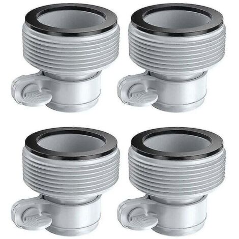 YMYNY 4-teiliger Gartenschlauch-Umrüstadapter, wiederverwendbare Schlauchverbinder für Filterpumpenanschlüsse, Schwimmbadzubehör