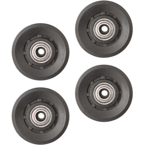 YMYNY 4er-Pack Universal-Lager-Riemenscheibe für Kabelzugmaschine, Fitnessstudio, Zusatzausrüstung für Garagentor (90 mm)
