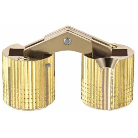 YMYNY 4pcs Charnière Cylindrique Charnière Invisible Porte Placard Armoire Meuble 16mm 180° Angle ouverture