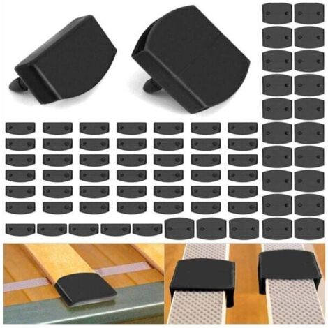 YMYNY 72 Stück Lattenkappen für Bettgestell, 48 x Lattenendkappen und 24 x Mittelstützen, Kunststoff-Ersatzlattenkappen für 5,3 cm – 5,5 cm Latten (5,5 cm x 9 mm innen)