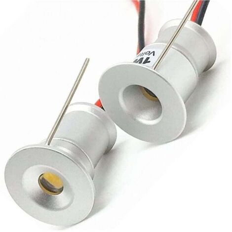 YMYNY 9er Set Mini-Einbaustrahler LED 1W Cree Cob Silber Sternenhimmel - Kaltweiß -