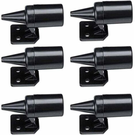 YMYNY ABS-Auto-Tierabwehr, Auto-Wind, Ultraschall, Tierabwehr, Hirschabwehr, Schwarz, 6 Stück