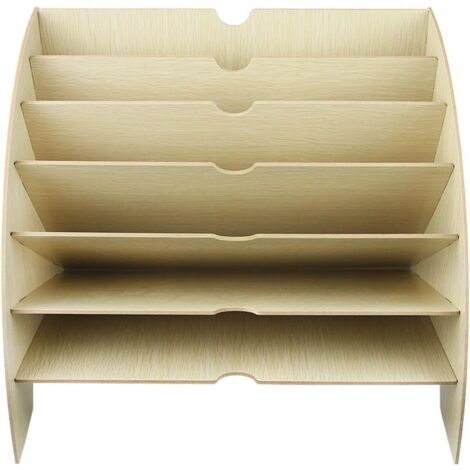 YMYNY Akten-Organizer, Holzsortierer, Papierablage, Büroaufbewahrung für A4-Papier, Zeitschriften und Dokumente (36,5 x 28 x 28 cm)