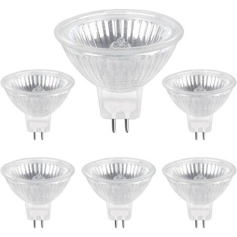 YMYNY Ampoule Halogene GU5.3 35W 12V, 400lm Blanc Chaud 2700K Dimmable, Ampoule Spot Halogène MR16, pack de 6