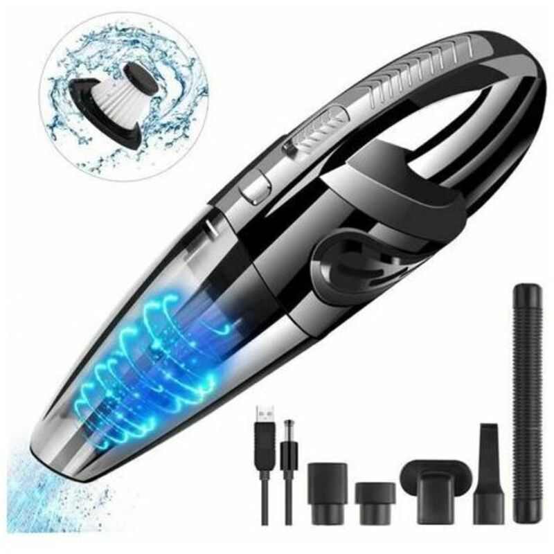 Ymyny - Aspirateur à Main Sans Fil, Aspirateur Voiture de 3200 Pa, Puissance de 120W, usb Rechargeable