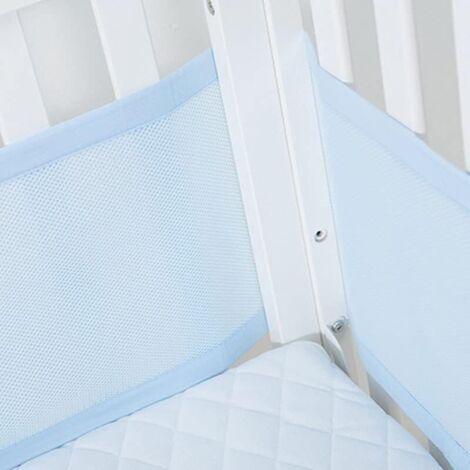 YMYNY Baby Crib Bumper – 4 Sides – 3D Mesh Lining Ensures Safe Air Circulation