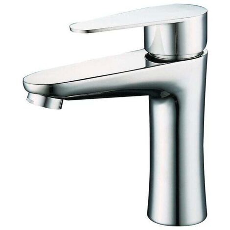 YMYNY Badezimmerarmatur aus Edelstahl, für heißes und kaltes Wasser, 155 x 105 mm