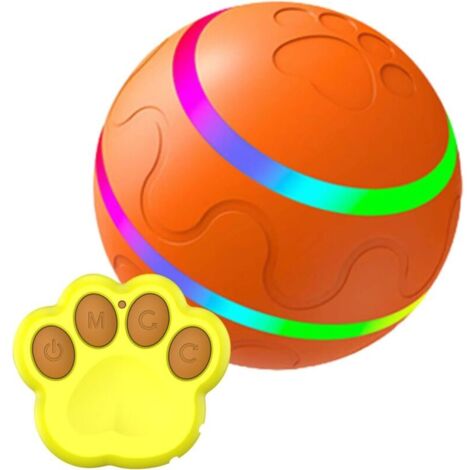 YMYNY Balle Pour Chien Mobile, Balles Pour Chien Télécommandées Avec Lumière LED, Balle Pour Chien Auto-mobile Avec Capteur De Mouvement En Silicone, Balle Active Rechargeable Étanche Pour Animalerie,