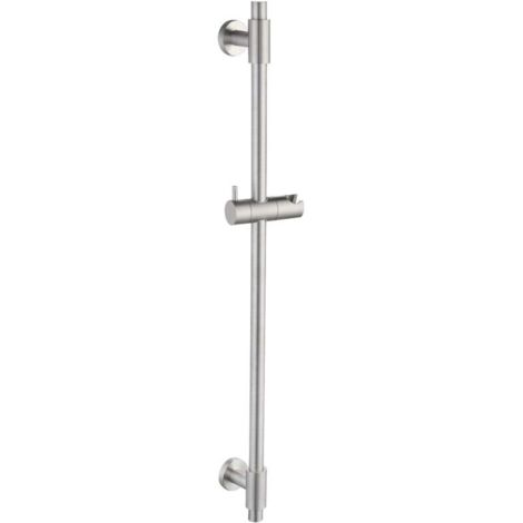 YMYNY Barre de douche barre de douche acier inoxydable SUS 304 barre murale douche support de pomme de douche support de douche tige pomme de douche réglable 78 CM brossé