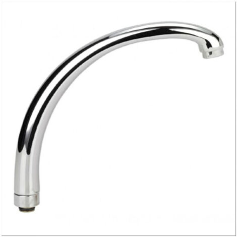YMYNY Bec de rechange pour mitigeur d'évier de cuisine, bec haut, chromé, 15 cm -
