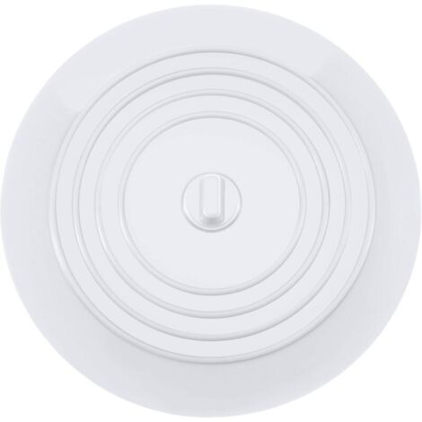 YMYNY Bouchons pour Baignoire Silicone Bouchon d'évier Bouchon evier de cuisine 15,3 CM de diamètre pour Les Cuisines, Salles de Bains et Blanchisseries Bouchon de Vidange Universels (1 pcs, Blanc)