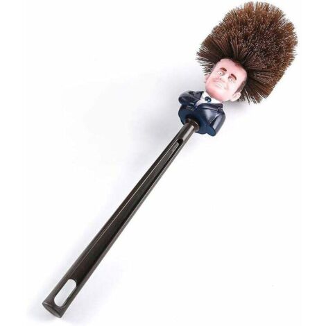 YMYNY Brosse de Toilette Emmanuel Macron Brosse WC Brosse de Toilette France Président Brosse de Toilette Funny Toilet Cleaner (Couleur : Chocolat), SUMOR5661