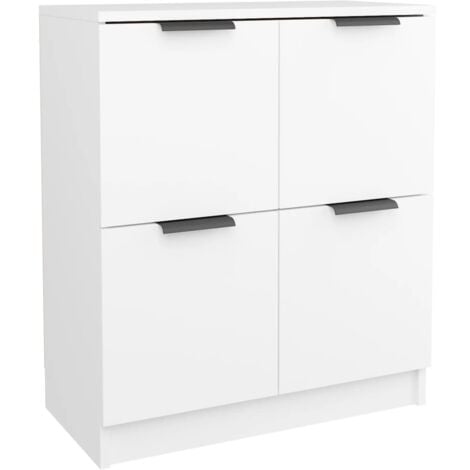 YMYNY Buffet Blanc 60x30x70 cm Bois d'ingénierie