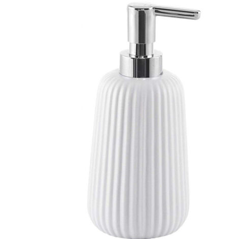 YMYNY Cleafe - Porte-savon cylindrique à rayures blanches 10325 Distributeur de savon -