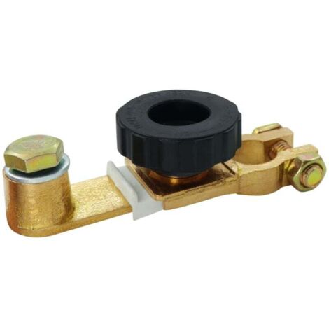 YMYNY Coupe Batterie Voiture Coupe Circuit Batterie12V-36V, Matériel de Cuivre pur Interrupteur Universel de Batterie de Déconnexion de Véhicule Avec Bouton (Noir)