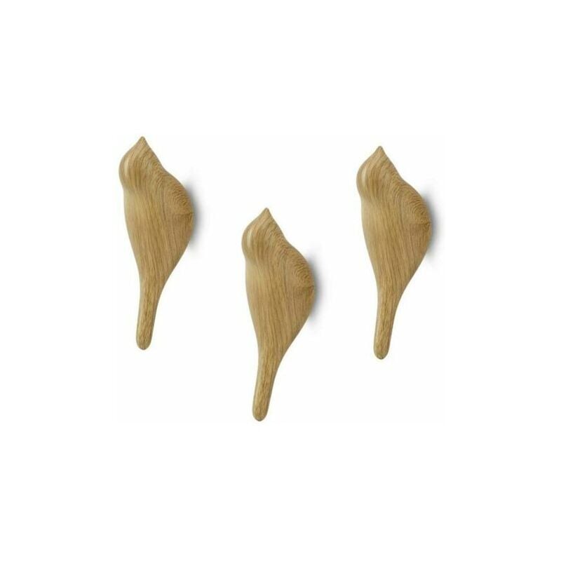 Ymyny - Crochets pour manteaux en bois en forme d'oiseau, crochet mural multifonctionnel en résine à motif d'oiseau pour suspendre manteaux,