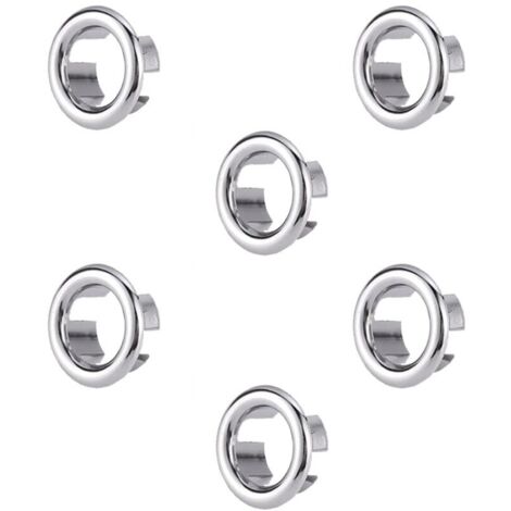 YMYNY Débordement D'Évier Anneau, 6 Pcs Anneau de Débordement d’Évier Couvercle de Trop-Plein, Anneaux de Débordement d'Évier, pour Bain, Cuisine, Évier