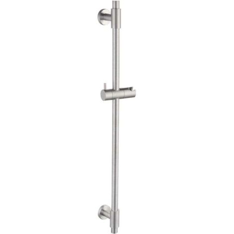 YMYNY Duschstange Duschstange Edelstahl SUS 304 Wandmontage Duschstange Duschkopfhalter Duschhalterung Verstellbare Duschkopfstange 78CM Gebürstet