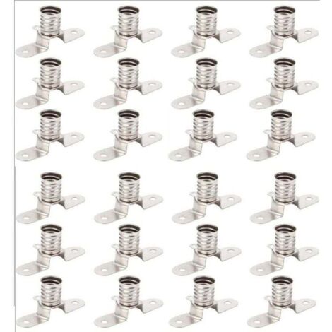 YMYNY E10 Douille Ampoule 24 Pièces Douilles E10 pour Lampe de Signalisation Douille E10 avec Cosses à Souder,Vissez le Petit Porte-Ampoule pour Expériences Circuits Electriques Tests