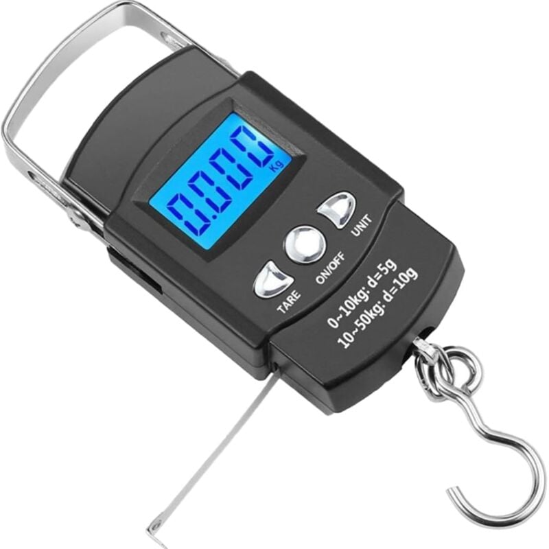 Image of Ymyny - Elektronische Gepäckwaage, tragbare LCD-Elektronische Angelwaage, Reisewaage