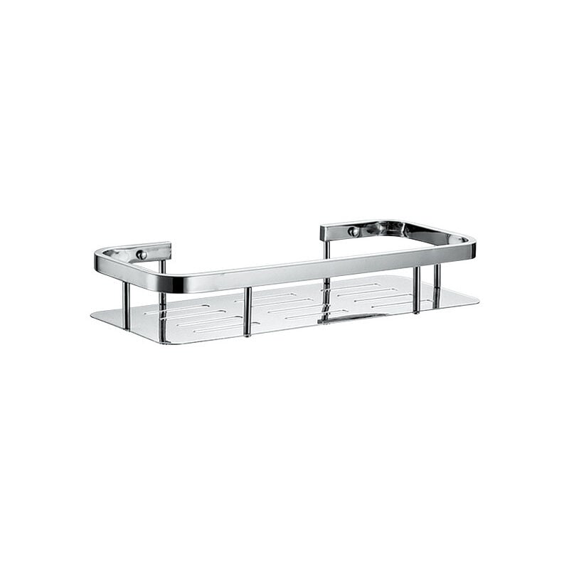 Tagère de douche en acier inoxydable - Étagère de baignoire de salle de bain, support d'étagère d'angle mural (1 niveau, acier inoxydable) - Ymyny