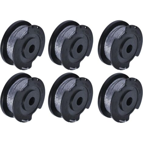 YMYNY F016800569 Carrete y línea compatibles con reemplazo Bos-ch EasyGrassCut, 6 piezas