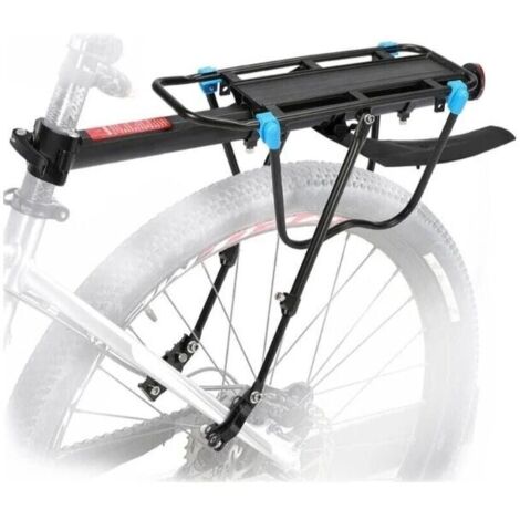YMYNY Fahrrad-Gepäckträger mit 50 kg Tragkraft, verstellbarer Fahrradgepäckträger, MTB-Sattelstützenträger mit Flügelreflektor für Mountainbike-Fracht