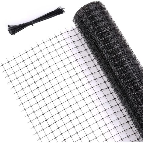 YMYNY Filet de Jardin Filet Anti-Oiseaux Noir Robuste 2m x 20m, Filet Foliaire, Filet des Arbres Réutilisables