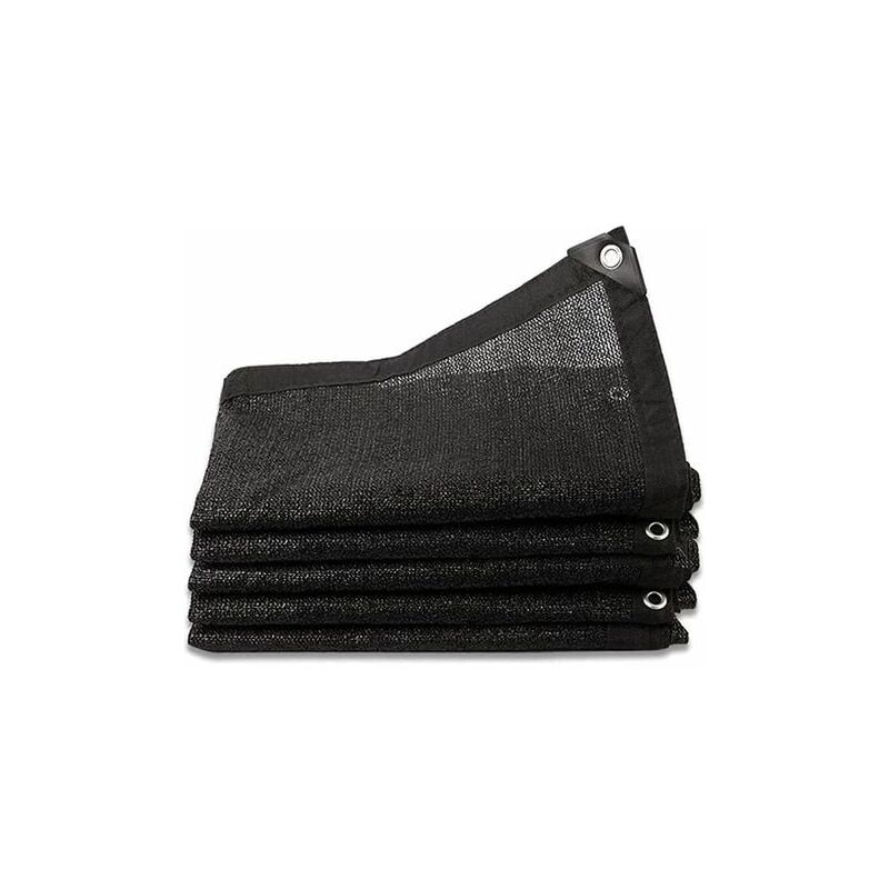 Filet d'ombrage 8 poteaux 80 % renforcé épais voile d'ombrage coupe-vent filet de serre avec œillets (3 x 4 m) - Ymyny