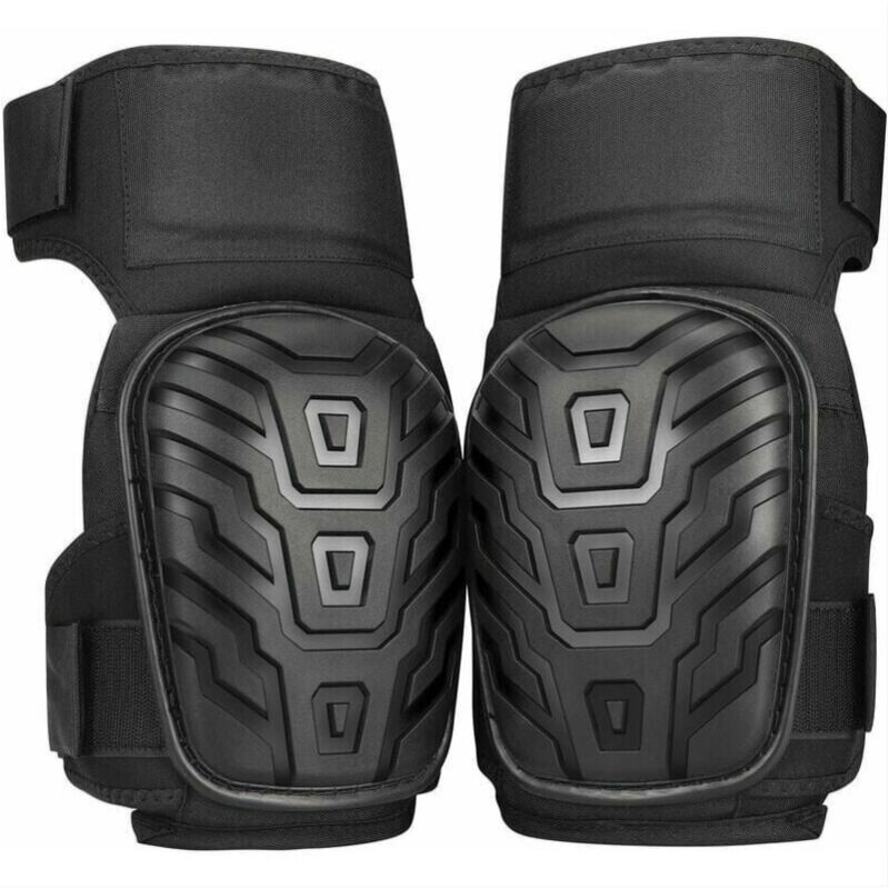 Genouillères Professionnelles,Heavy Duty Genouillères Rembourrage en Mousse avec Coussin en Gel Confortables et Sangles Réglables pour Travailler,