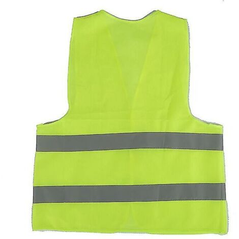 YMYNY Gilet de sécurité réfléchissant Jaune fluo Gilet réfléchissant Infroissable Lavable