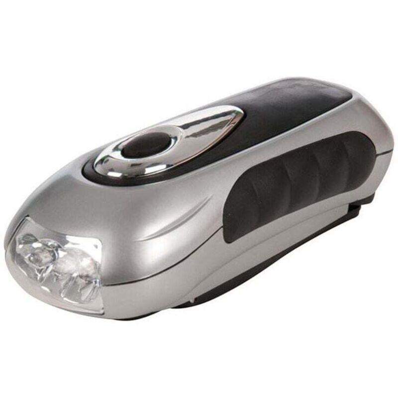Hand Crank Flashlight, No Battery Required, Eco-Friendly, for Camping, Hiking - Ymyny