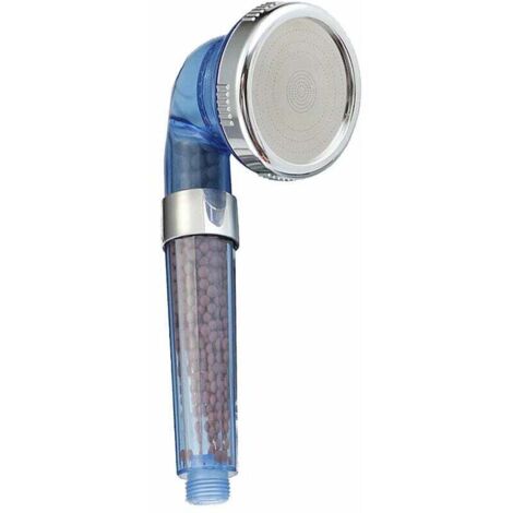 YMYNY Hochdruck-Duschkopf, wassersparend, Anti-Kalk, dreistufiges Ionenfiltersystem, Blau