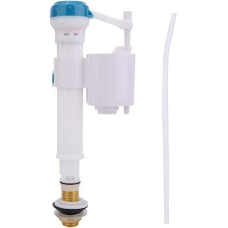 YMYNY Horizontales Schwimmerventil, umkehrbares Schwimmerventil für Toilettenversorgung, Toilettenspülventile, Druckknopf, Doppelspül-Füllventil, Siphon, Badezimmer, Blau und Weiß, G1/2 für Badezimmer