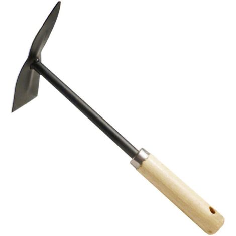 YMYNY Houes de Jardin Pioche en métal en Bois, pioche en Acier au Carbone - Robuste pour ameublir Le Sol, désherber et Creuser la Preuve de la Rouille