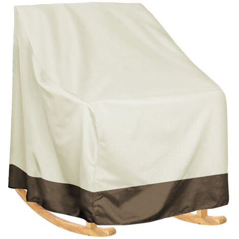 YMYNY Housse de chaise à bascule simple imperméable pour cour extérieure, housse de tabouret pour meubles de jardin anti-sale et anti-poussière 70 × 83 × 99 cm