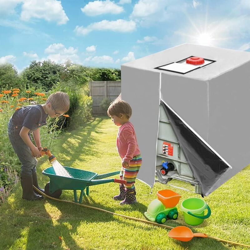 Housse de protection pour cuve 1000 l Housse de protection pour cuve anti-poussière 116 x 100 x 120 cm Housse de protection ibc Housse de protection