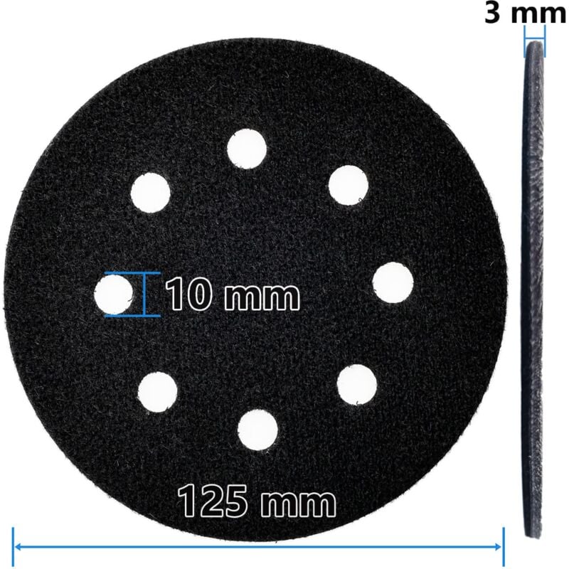 Image of Interface 125 mm weiches Schleifpad, Interface-Kissenpad, Adapter - Ymyny