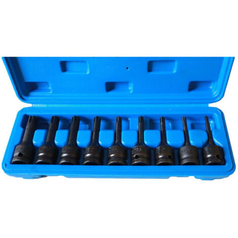 YMYNY Jeu de 9 douilles à chocs Ribe 1/2" (tailles M5 à M14)