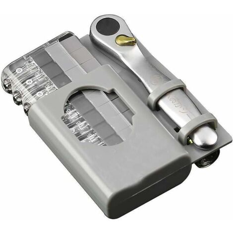 YMYNY - Juego de 12 destornilladores con micro trinquete y mango reversible con adaptador para montaje de muebles y reparación de automóviles (FO-9212C)