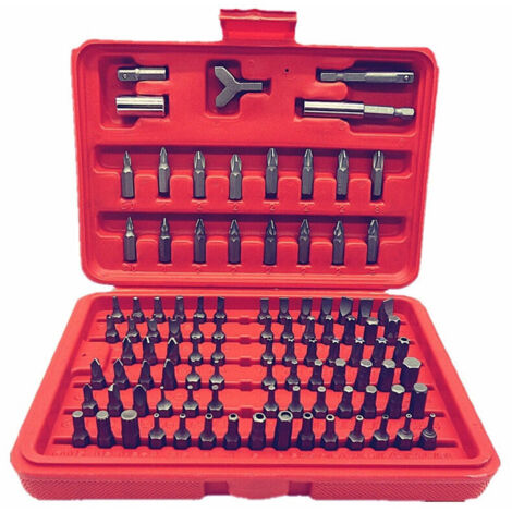 YMYNY Kit de 100 embouts de tournevis sans fil dans un étui -