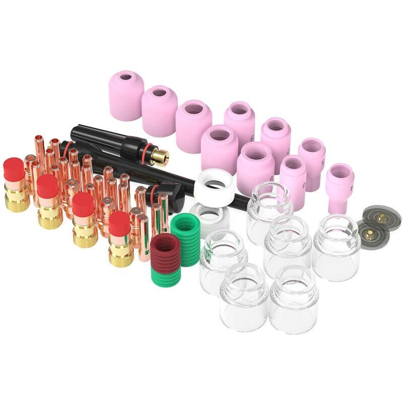 Ymyny - Kit de buse à gaz pour torche de soudage tig WP-17/18/26, 71 pièces