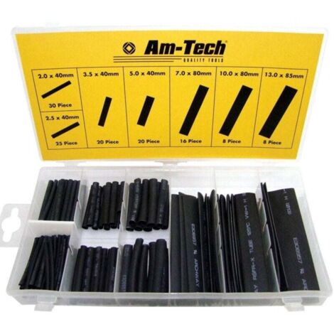 YMYNY Kit de gaines thermorétractables pour câbles électriques, 127 pièces, isolateurs PC -