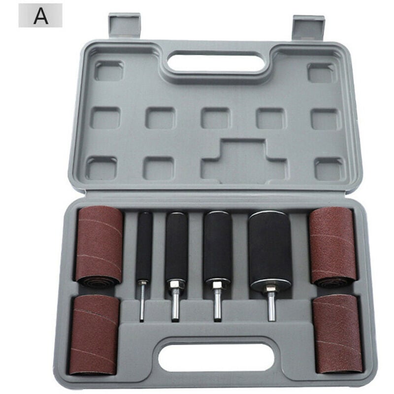 Kit de tambour de ponçage pour divers manchons de travail du bois et tambour en caoutchouc - Ymyny